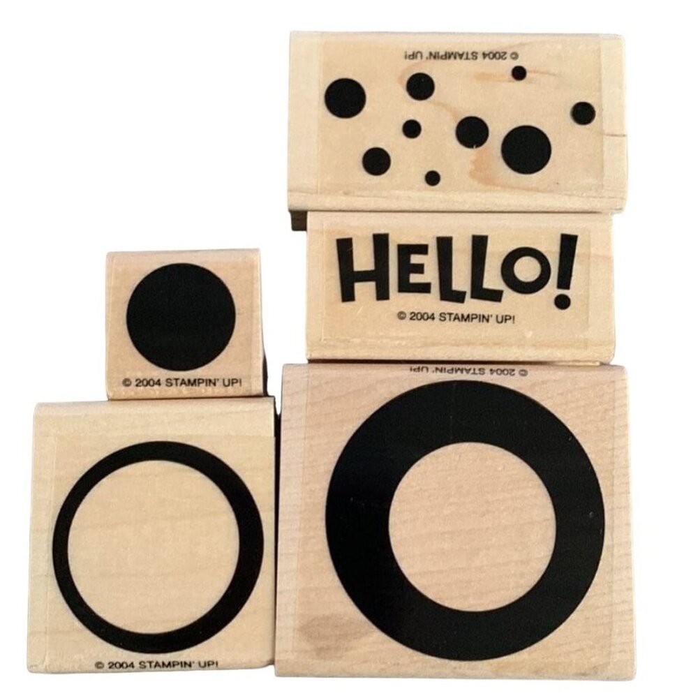 Stampin Up Simply Circles Rubber Stamp Set